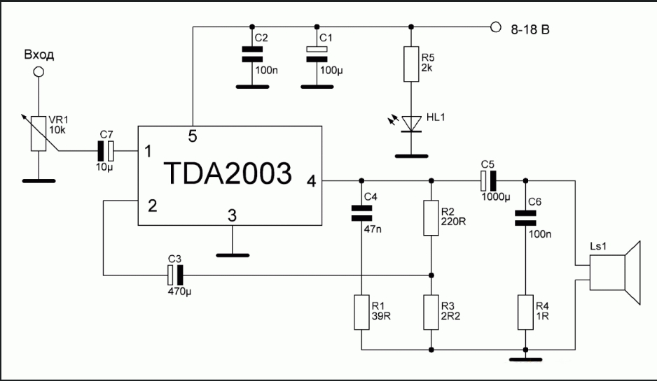 Tda1510 схема усилителя - 93 фото
